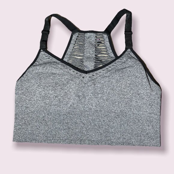 Betsey Johnson Heather Gray Performance Sports Bra XL - Picture 3 of 8